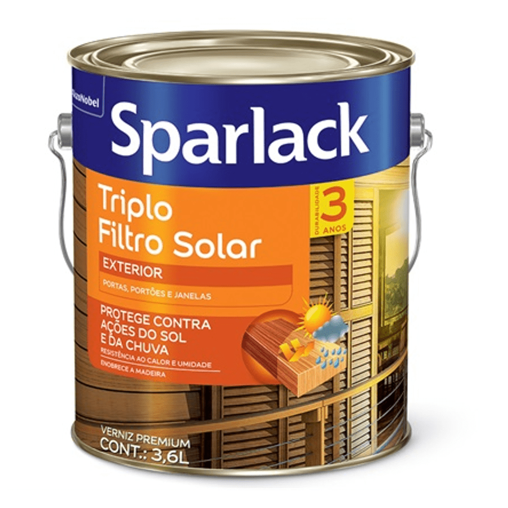 VERNIZ SPARLACK FILTRO SOLAR BRILHANTE - 3,6L
