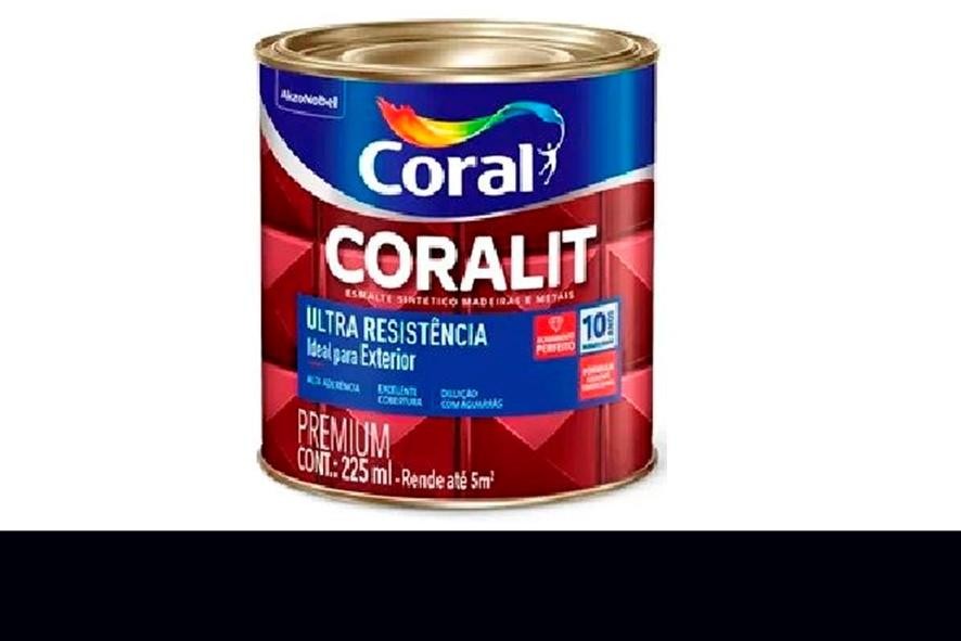 CORALIT PRETO BRILHANTE - 900ML