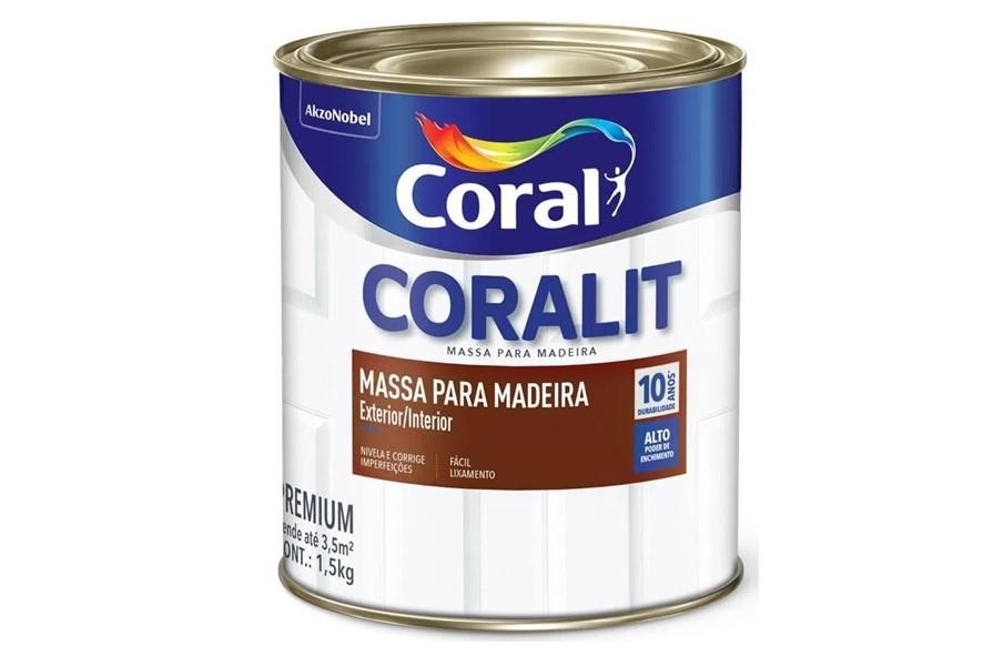 MASSA PARA MADEIRA CORAL - 1,5KG