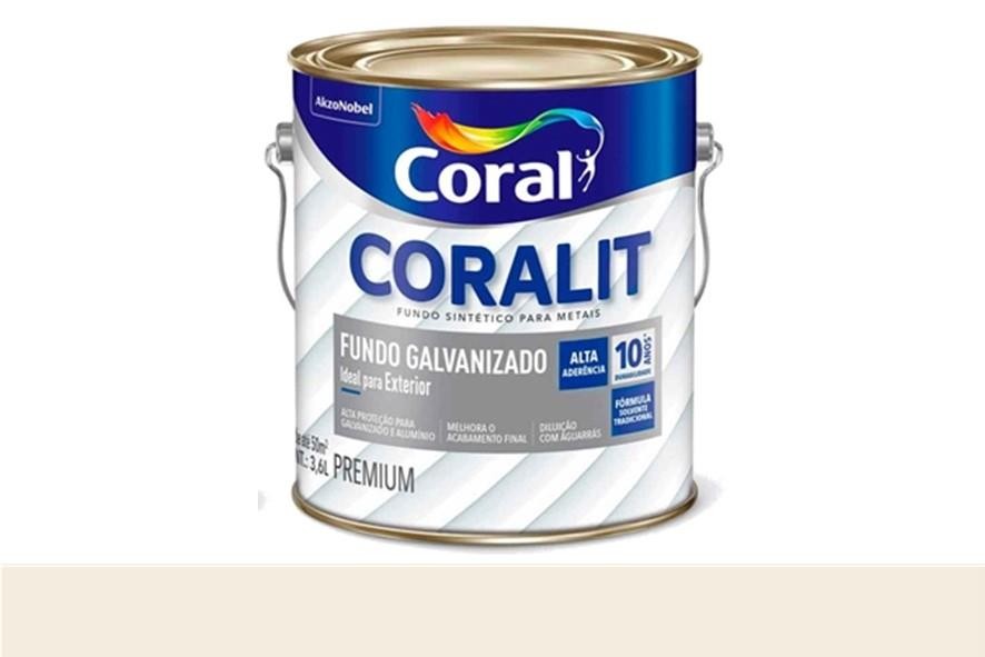 CORALIT FUNDO GALVANIZADO BRANCO - 3,6L