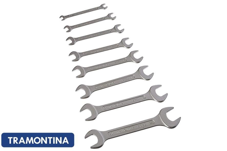 JOGO CHAVE FIXA 8 PEÇAS - TRAMONTINA