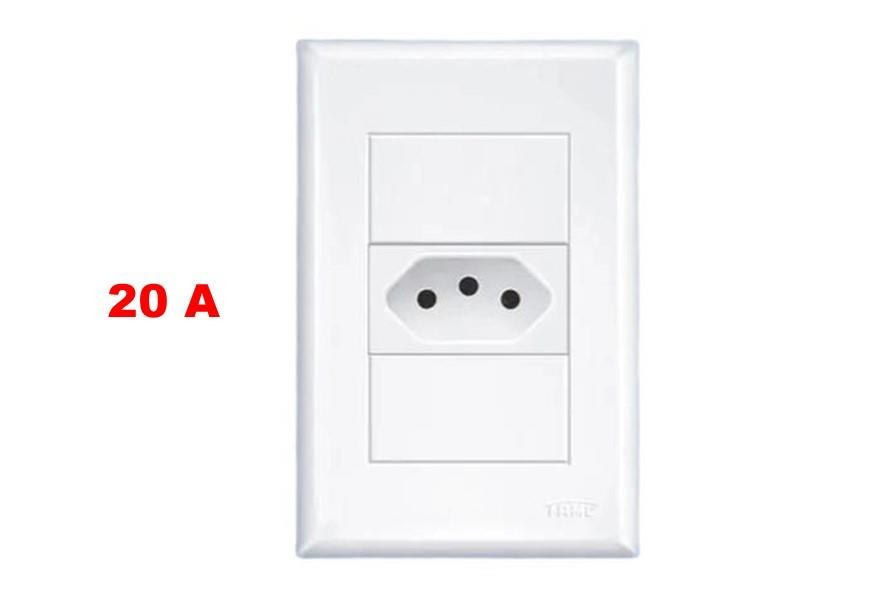TOMADA 2P+T 20A COM PLACA EVIDENCE  - FAME
