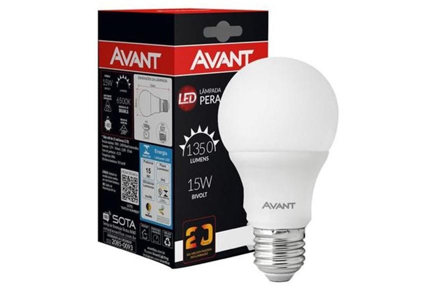 LAMPADA LED 15W - 6500K BRANCA - AVANT