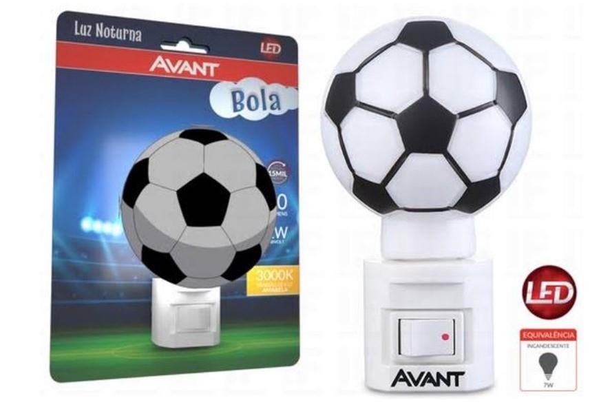ABAJUR LED LUZ NOTURNA BOLA 3000K AMARELO BIVOLT - AVANT