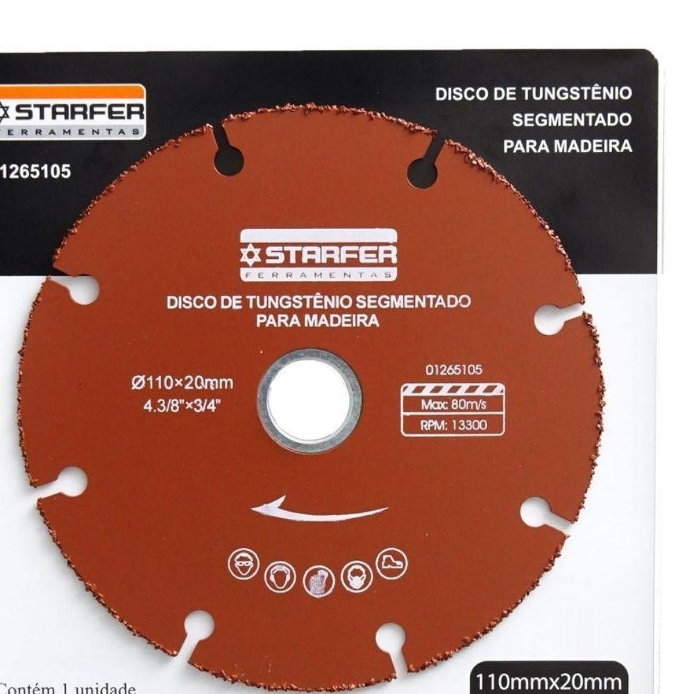 DISCO TUNGSTENIO 110X20MM - STARFER
