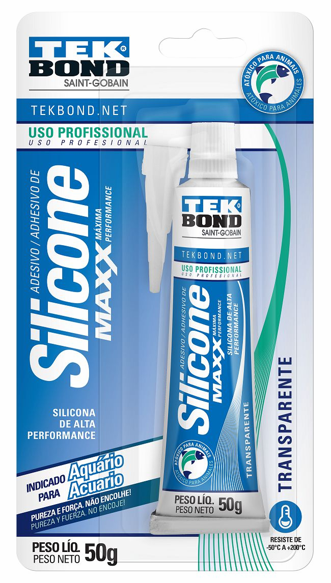 SILICONE ACETICO AQUARIO 50G TEKBOND