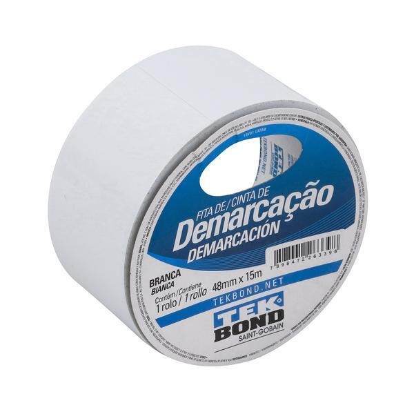 FITA DEMARCACAO BRANCA 48MMX15M TEKBOND