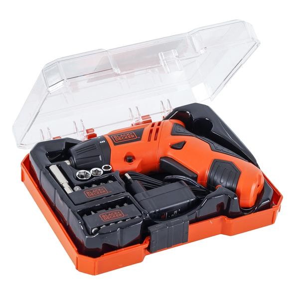PARAFUSADEIRA 4,8V COM 15 PEÇAS BIVOLT - B&D ( KC4815KBR)