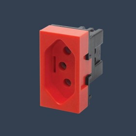 TOMADA 2P+T 20A VERMELHA EVIDENCE - FAME