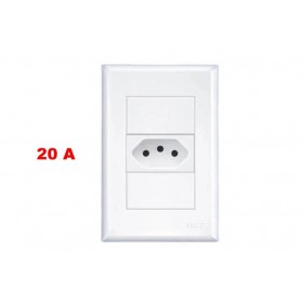 TOMADA 2P+T 20A COM PLACA EVIDENCE  - FAME