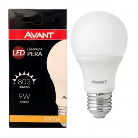LAMPADA LED 9W 3000K AMARELA - AVANT
