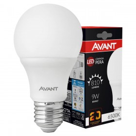 LAMPADA LED 9W 6500K BRANCA PERA - AVANT