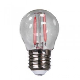 LAMPADA LED FILAMENTO BOLA VERMELHA - AVANT