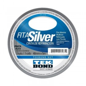 FITA SILVER TAPE PRATA 48MM X 5M TEKBOND