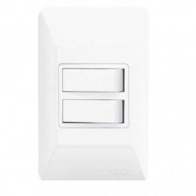 CONJUNTO SISTEMA - X 2 INTERRUPTORES SIMPLES FAME - EXTERNA